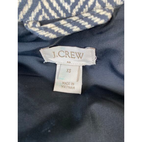 EUC J. Crew Excursion HOUNDSTOOTH Quilted Puffer Vest Gray Black Size XS - Picture 8 of 11